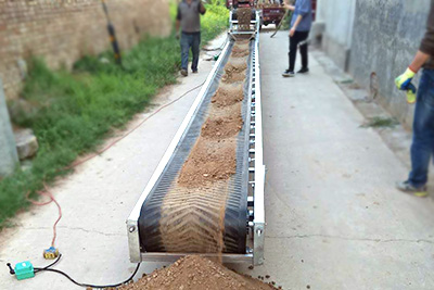 建筑垃圾裝車用小型皮帶輸送機